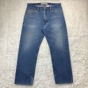 Levis 505 Jeans 36x29 Blue Pants Faded Punk Grunge Work Denim Y2K Tag 38x30